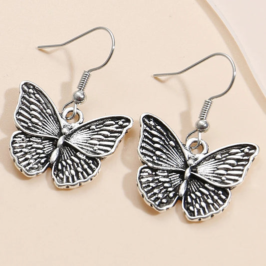 1 pair Women Bohemian Sweet  Butterflys Earrings For Girl Animal Eardrop Jewelry Accessories